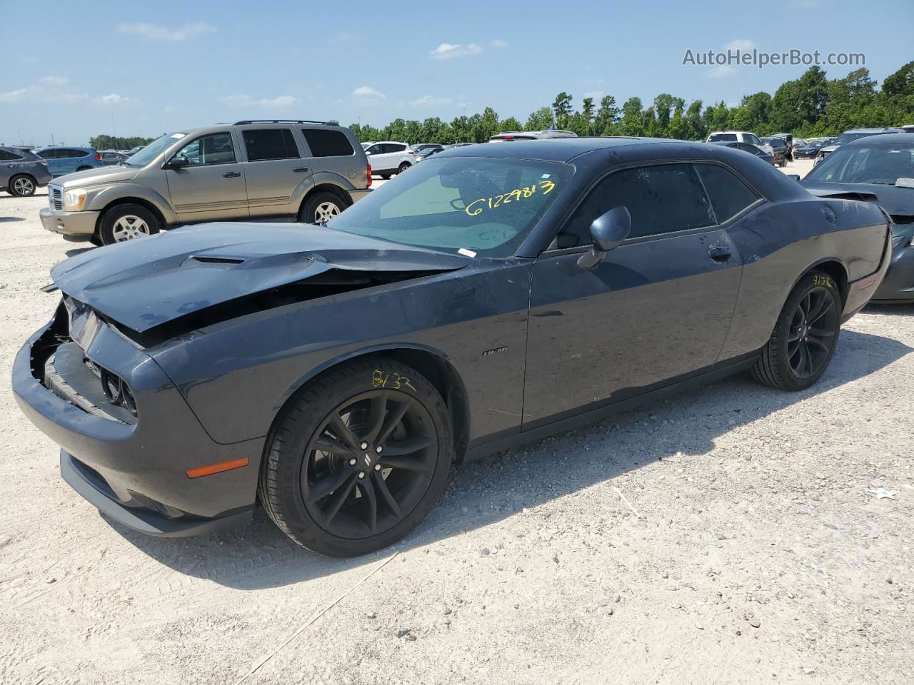 2018 Dodge Challenger R/t Серый vin: 2C3CDZBT6JH251524