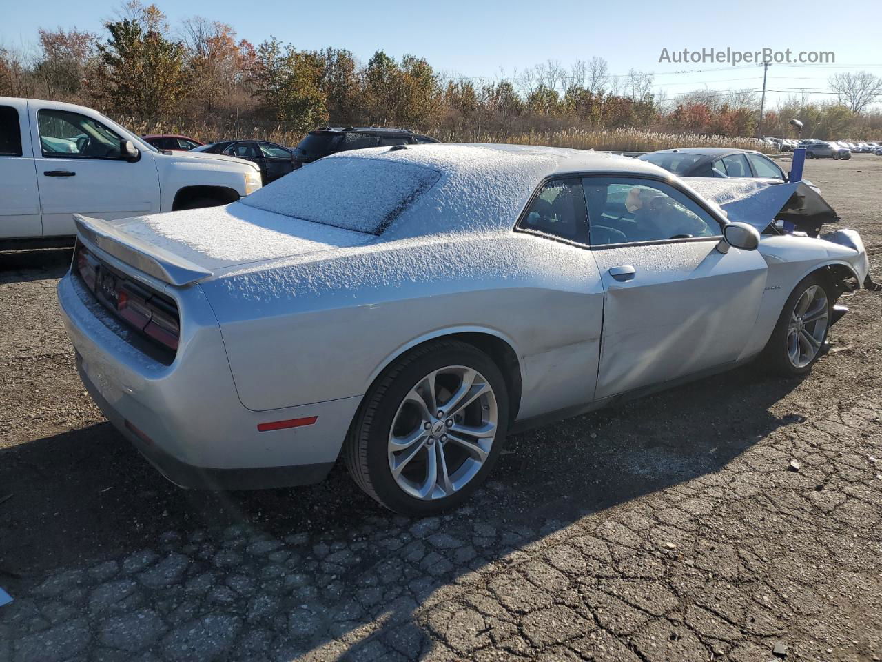 2022 Dodge Challenger R/t Серебряный vin: 2C3CDZBT6NH105341