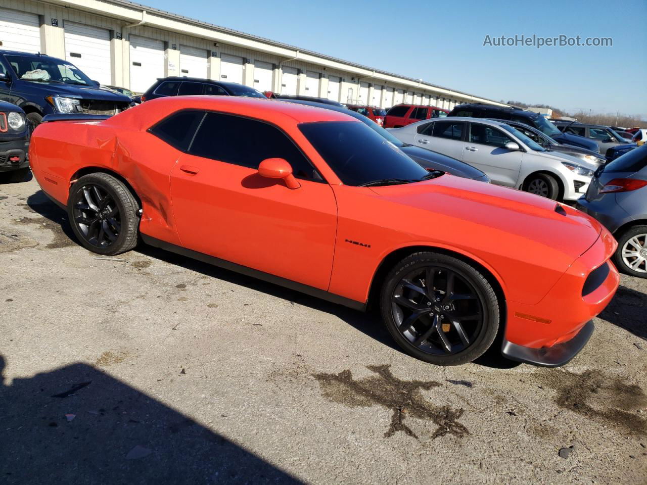 2022 Dodge Challenger R/t Orange vin: 2C3CDZBT6NH200319