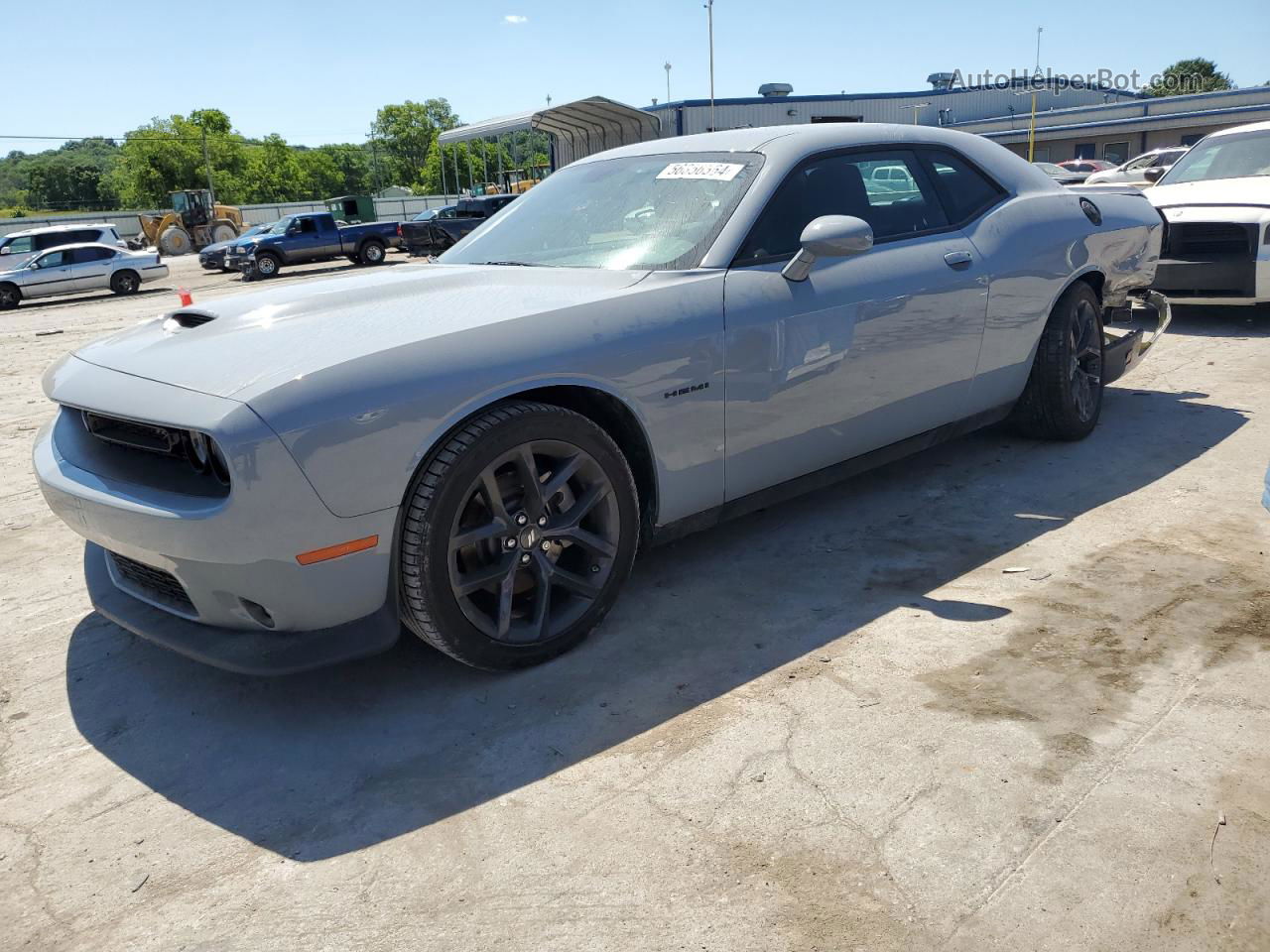 2022 Dodge Challenger R/t Gray vin: 2C3CDZBT6NH212115