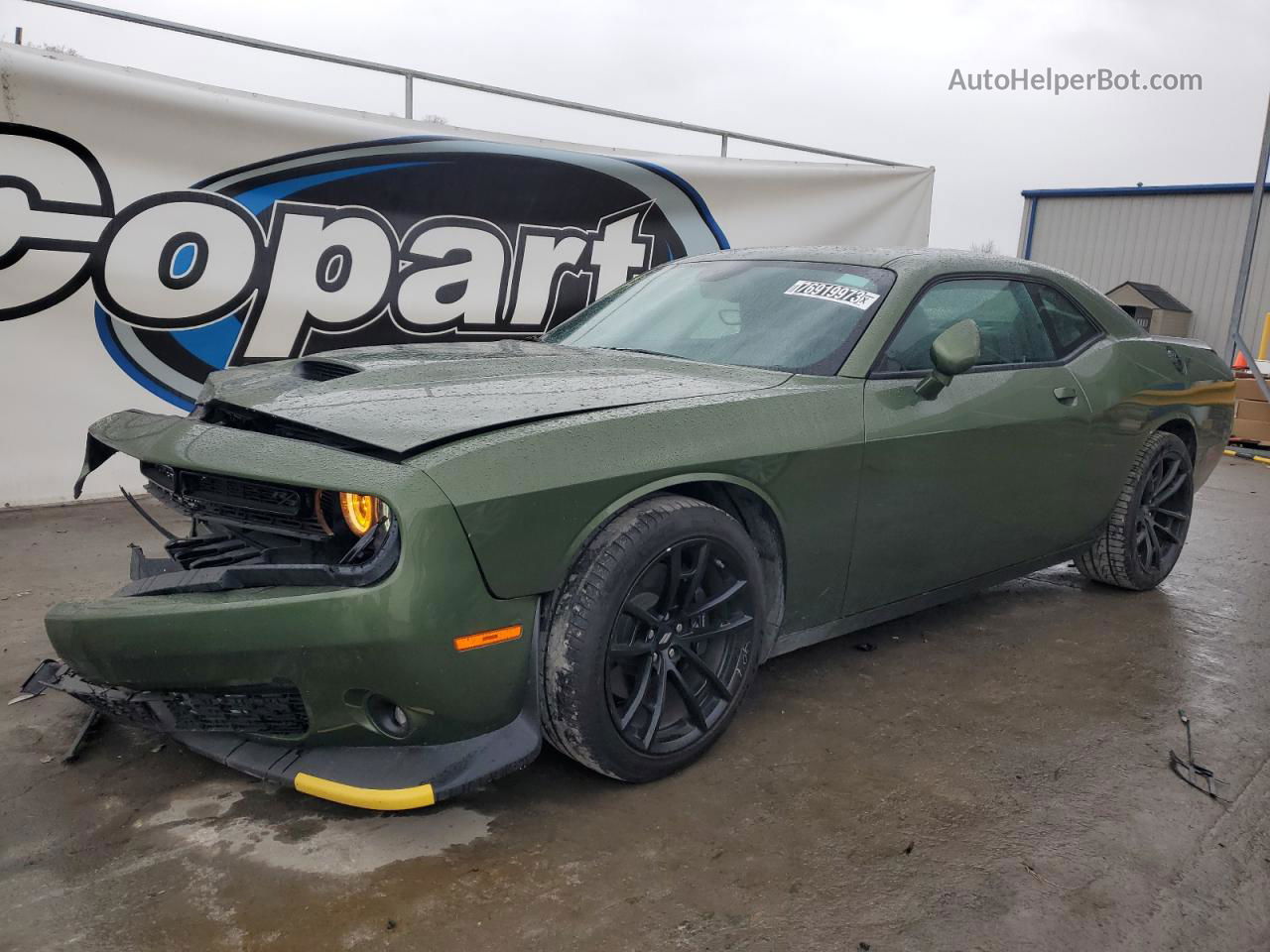 2022 Dodge Challenger R/t Green vin: 2C3CDZBT6NH238648