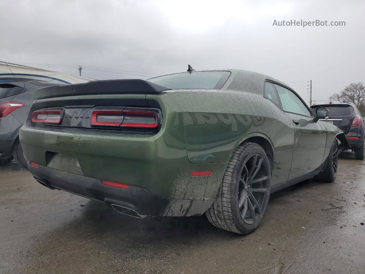 2022 Dodge Challenger R/t Green vin: 2C3CDZBT6NH238648