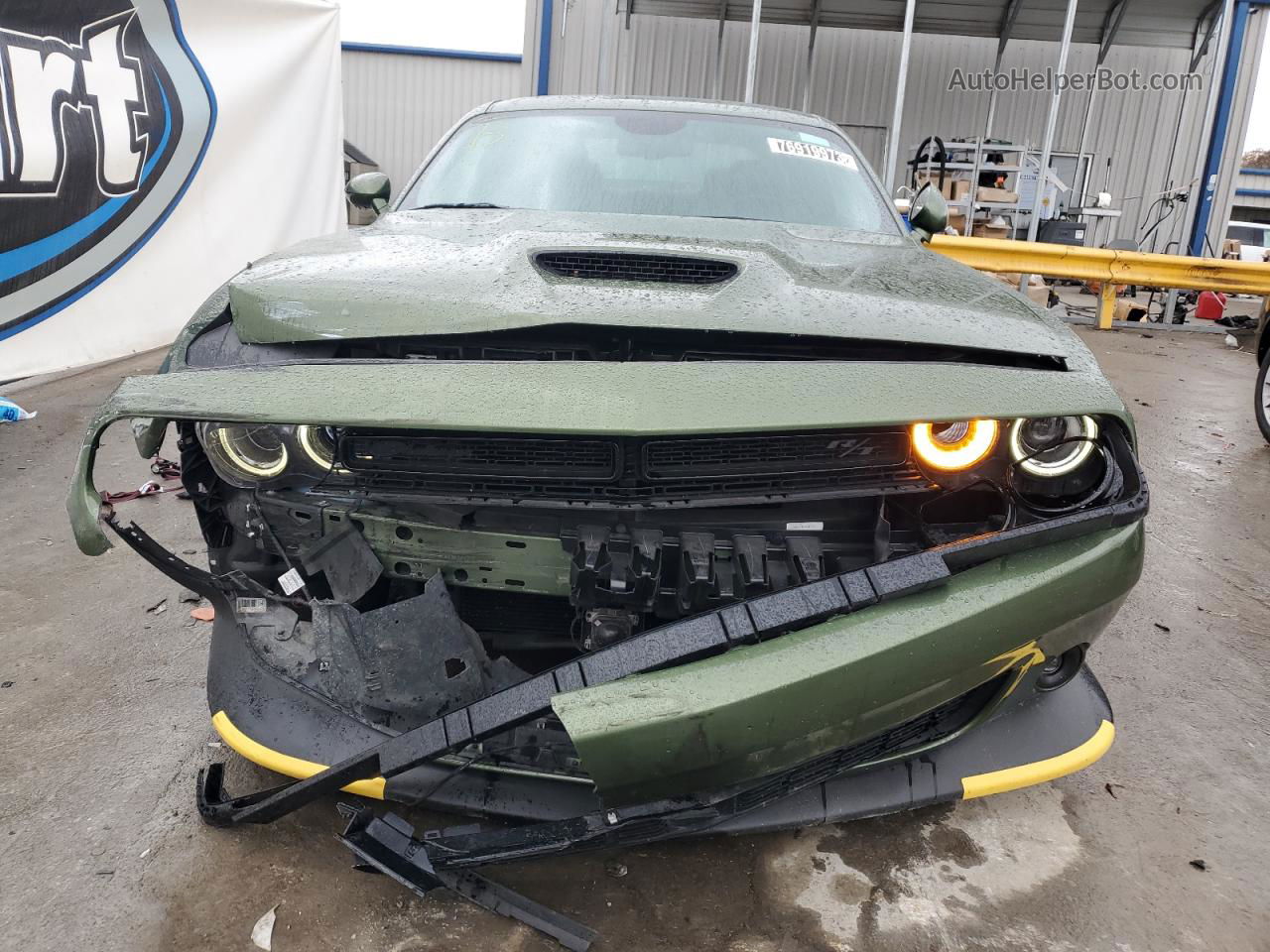 2022 Dodge Challenger R/t Green vin: 2C3CDZBT6NH238648