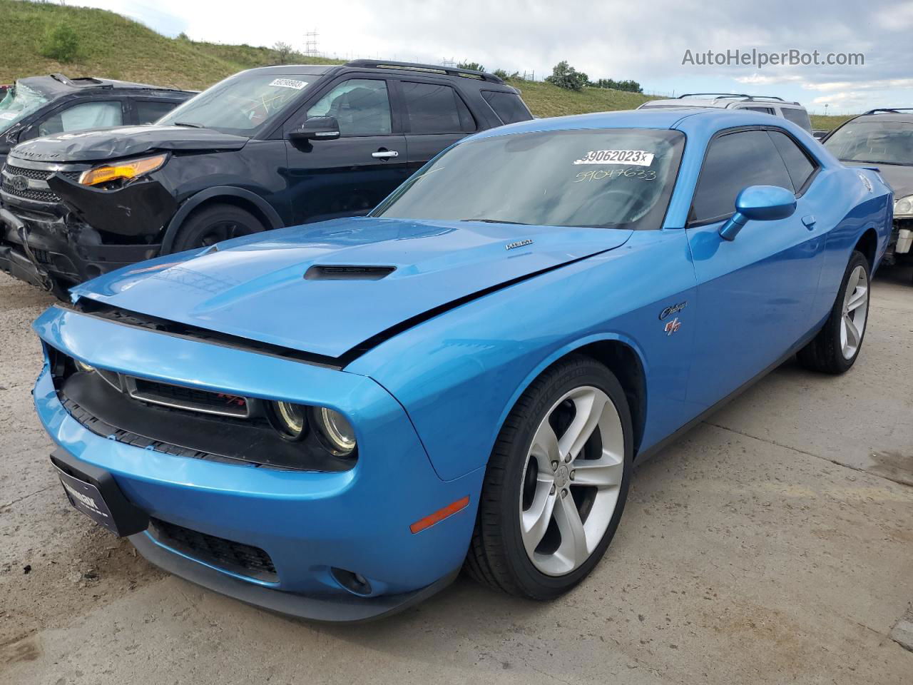 2016 Dodge Challenger R/t Blue vin: 2C3CDZBT7GH136486