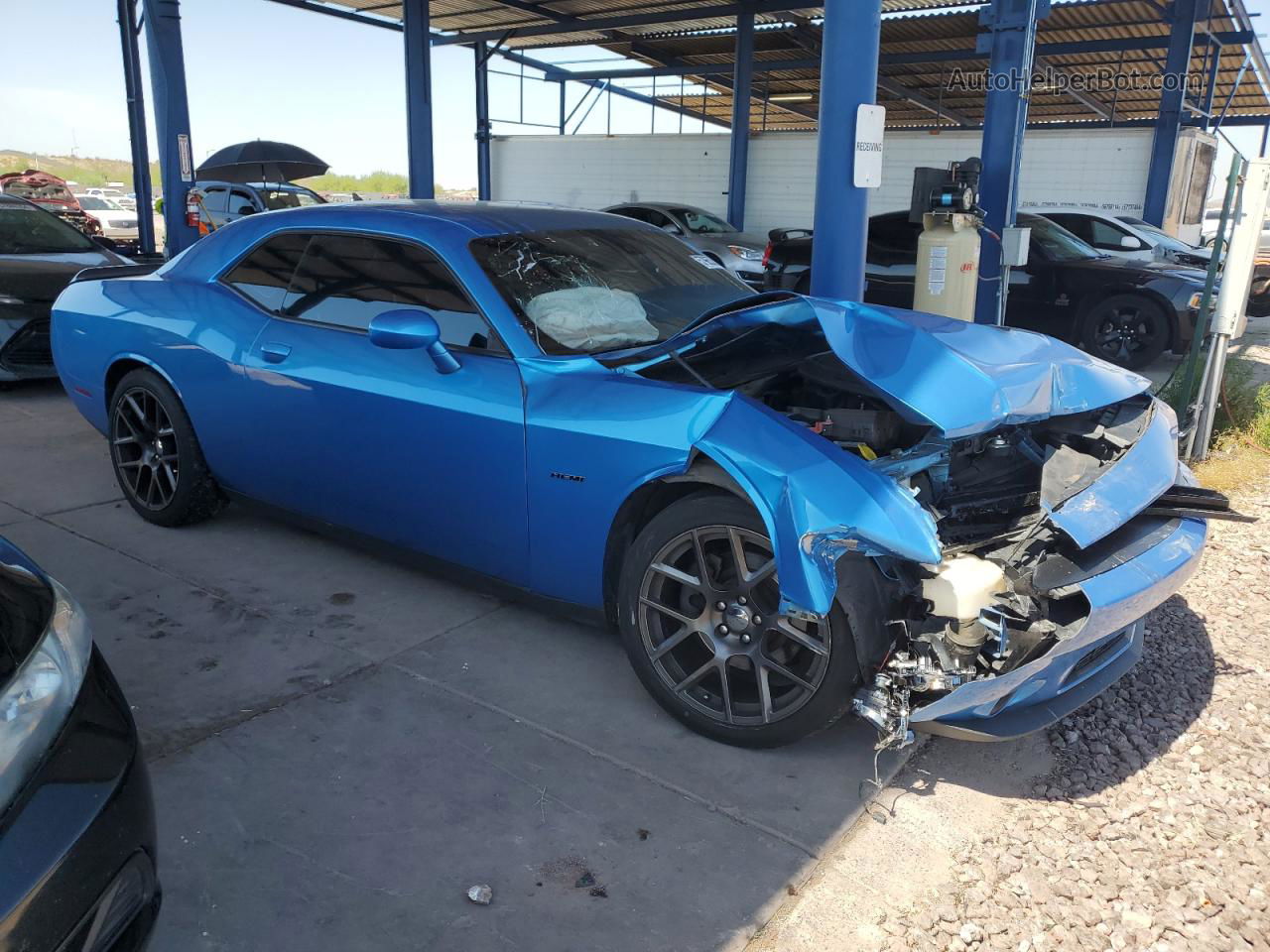 2016 Dodge Challenger R/t Blue vin: 2C3CDZBT7GH168337