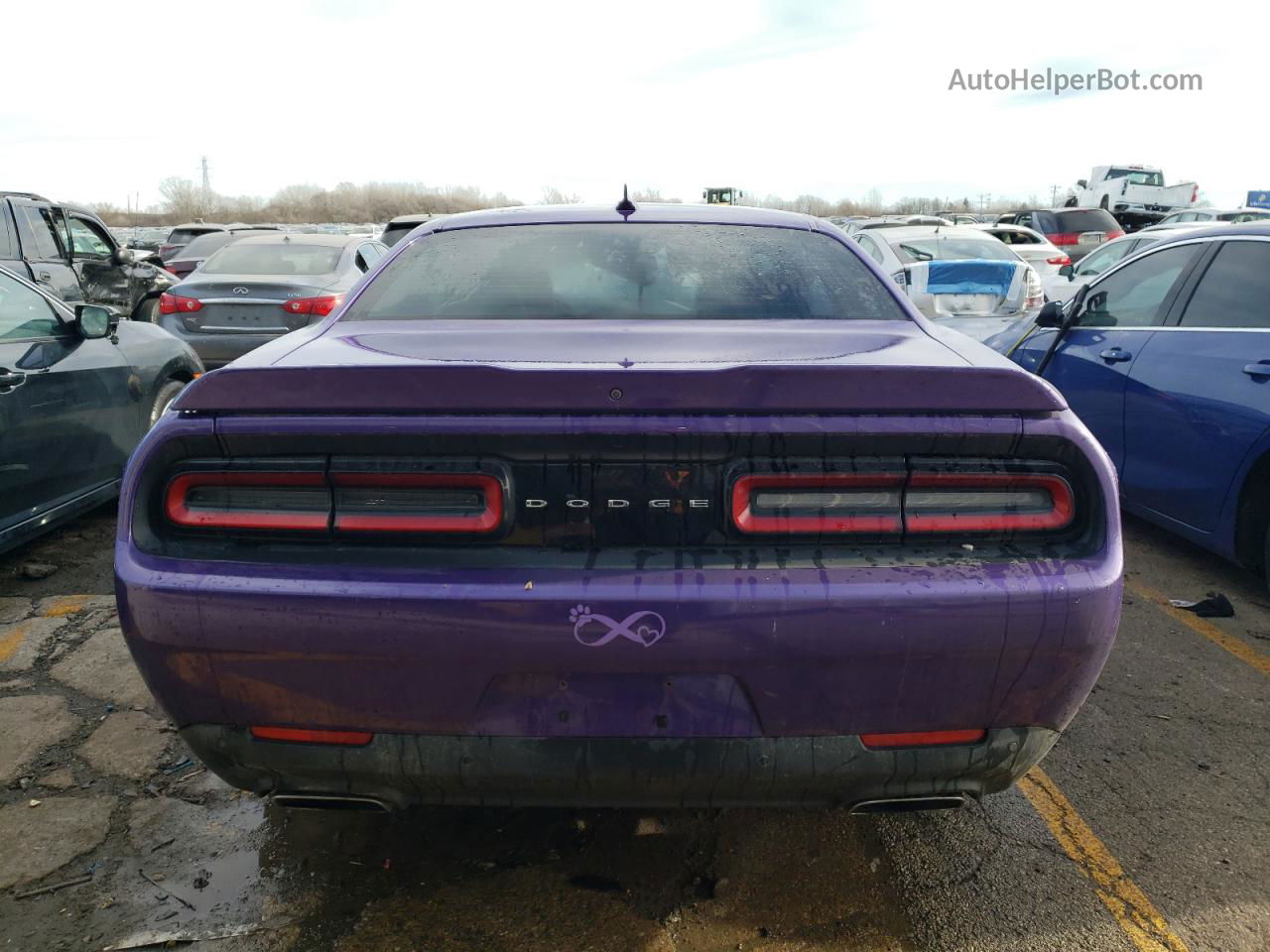 2016 Dodge Challenger R/t Purple vin: 2C3CDZBT7GH172338