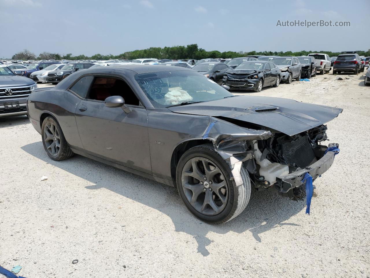 2017 Dodge Challenger R/t Gray vin: 2C3CDZBT7HH509298