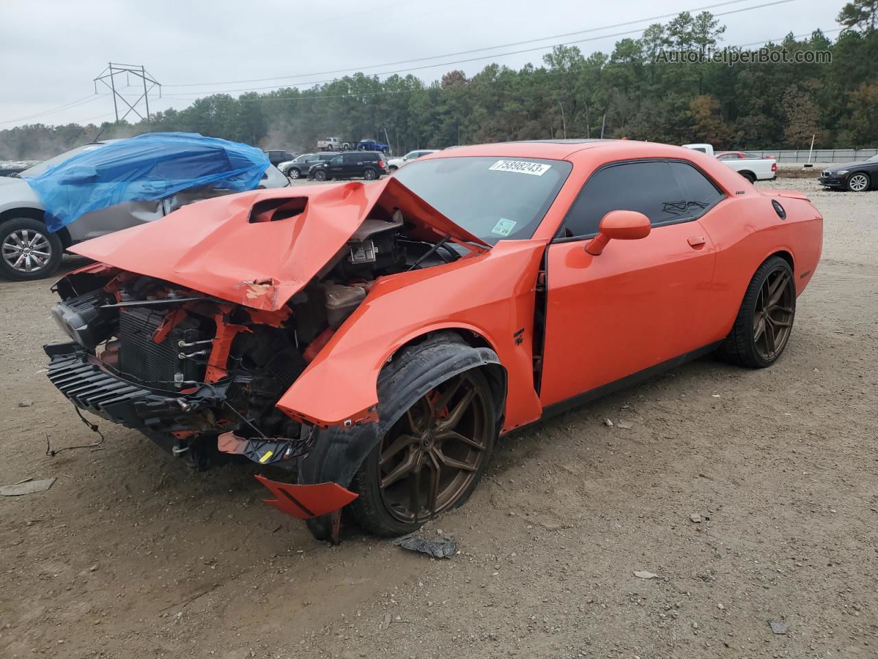 2017 Dodge Challenger R/t Orange vin: 2C3CDZBT7HH527655