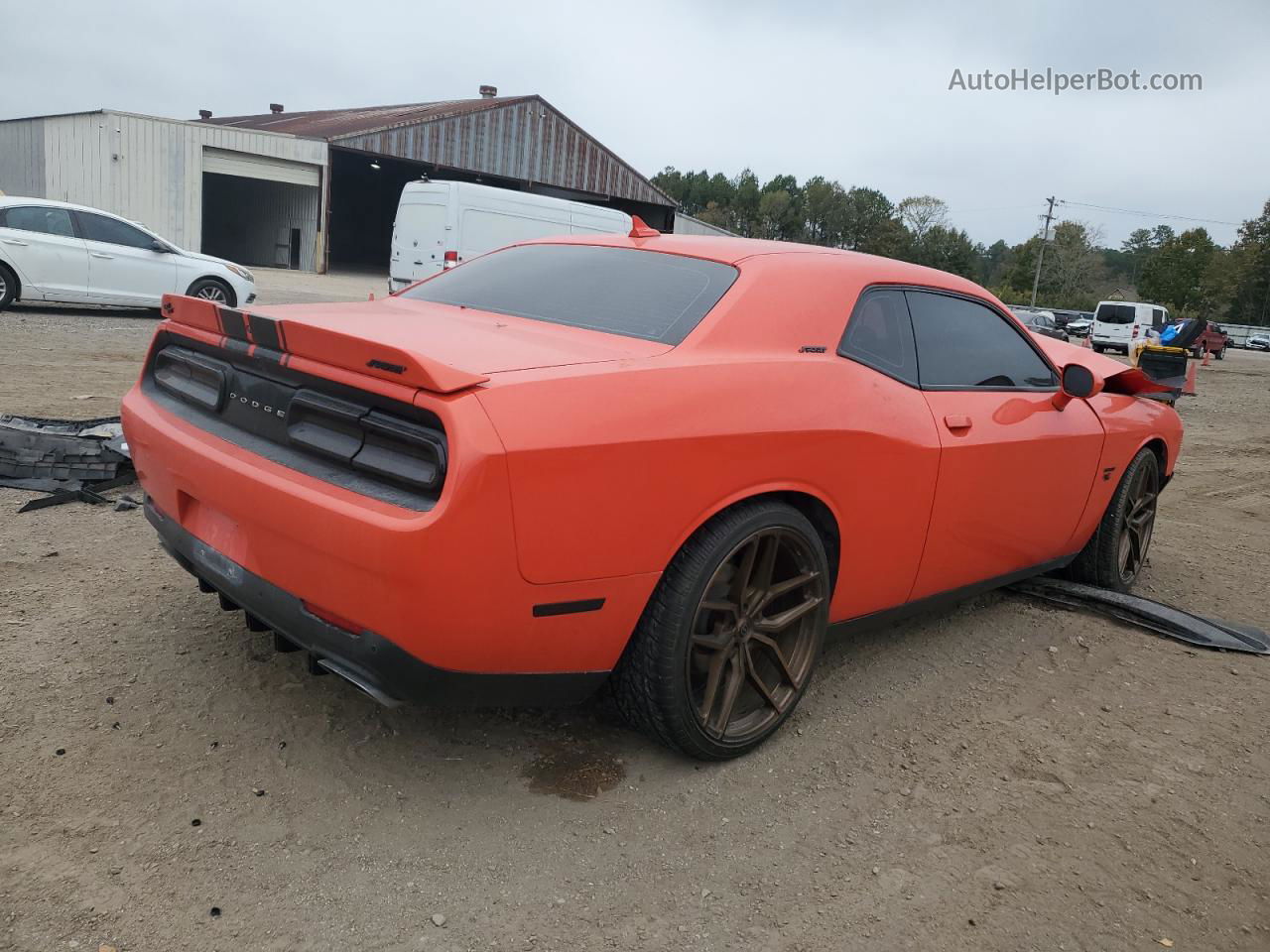 2017 Dodge Challenger R/t Оранжевый vin: 2C3CDZBT7HH527655