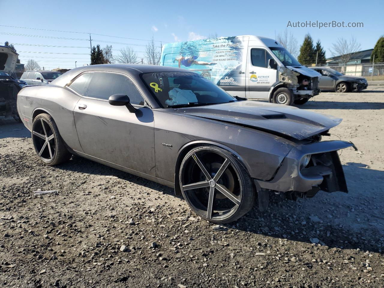 2017 Dodge Challenger R/t Gray vin: 2C3CDZBT7HH532385