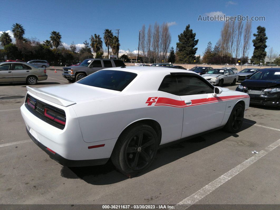 2018 Dodge Challenger R/t White vin: 2C3CDZBT7JH241133