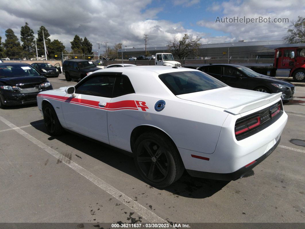 2018 Dodge Challenger R/t White vin: 2C3CDZBT7JH241133