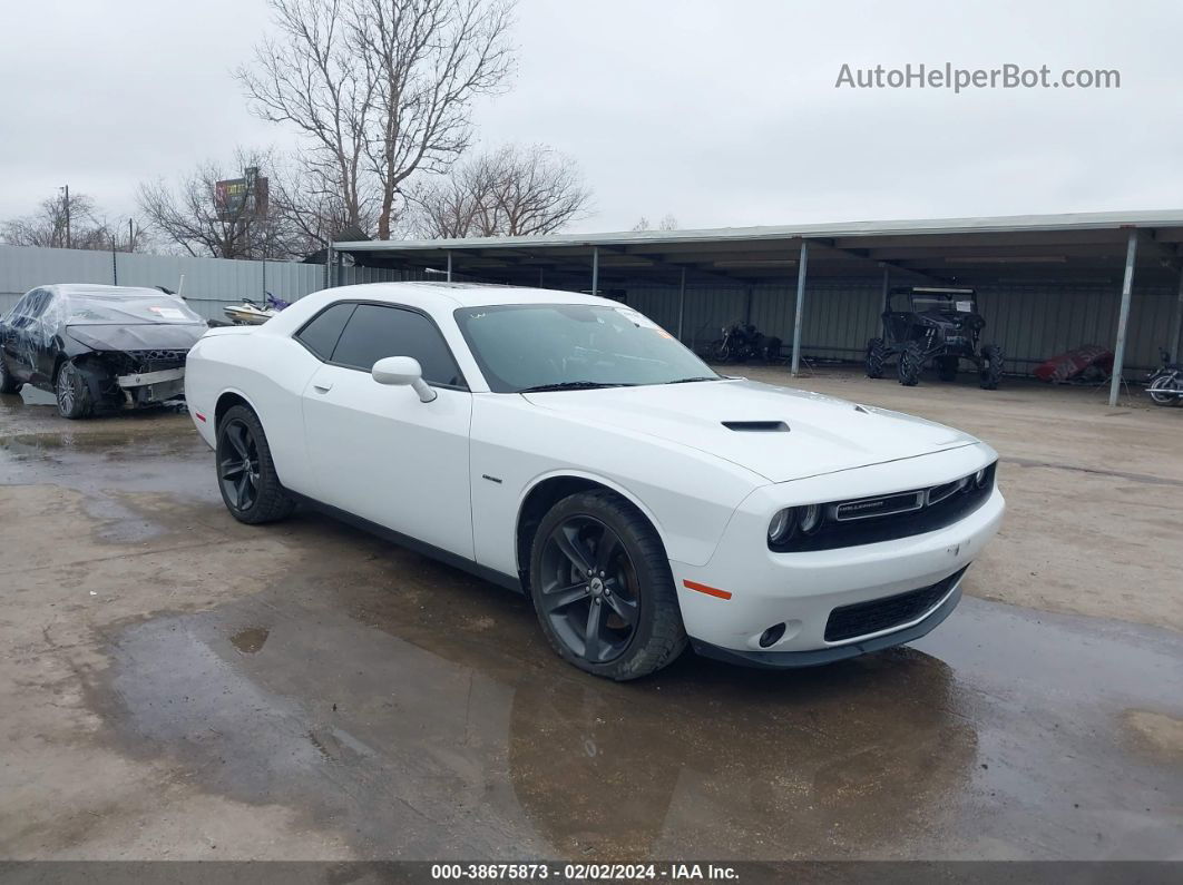 2018 Dodge Challenger R/t White vin: 2C3CDZBT7JH294401