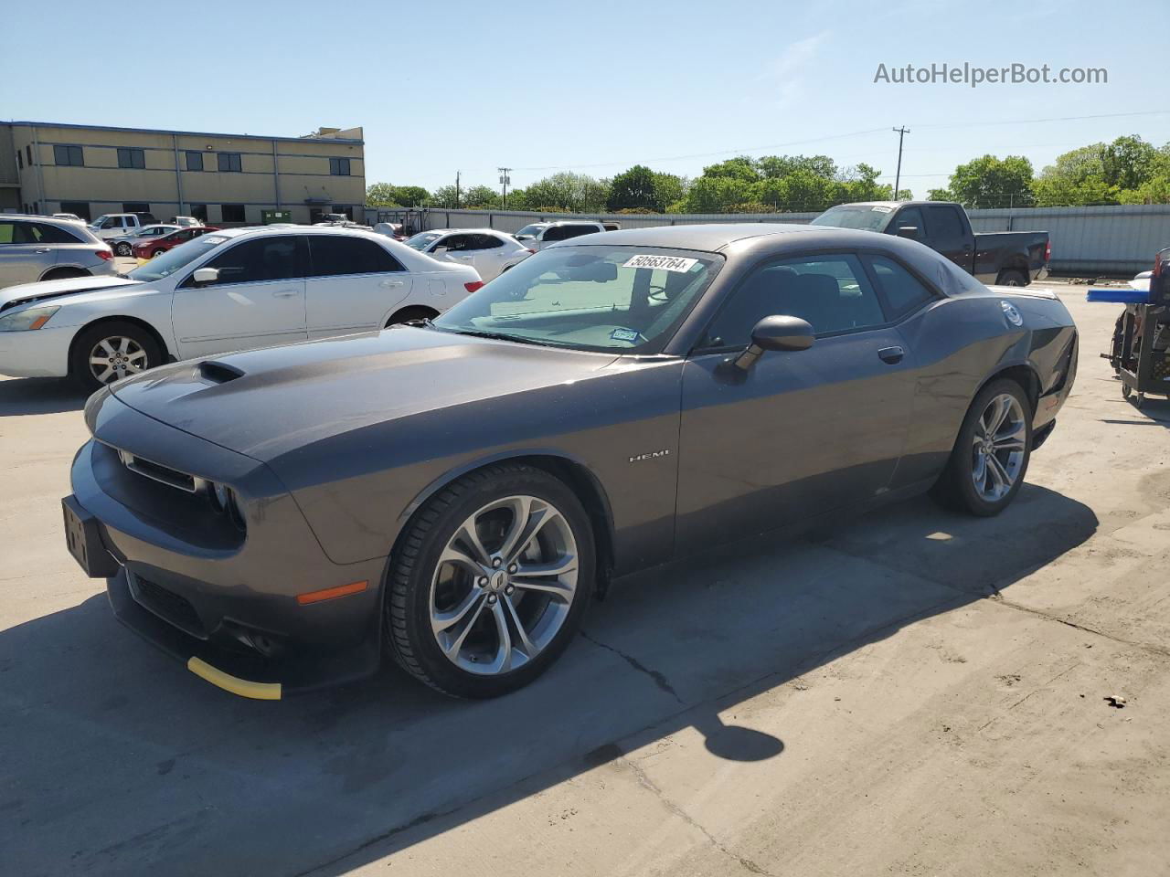 2022 Dodge Challenger R/t Gray vin: 2C3CDZBT7NH105249