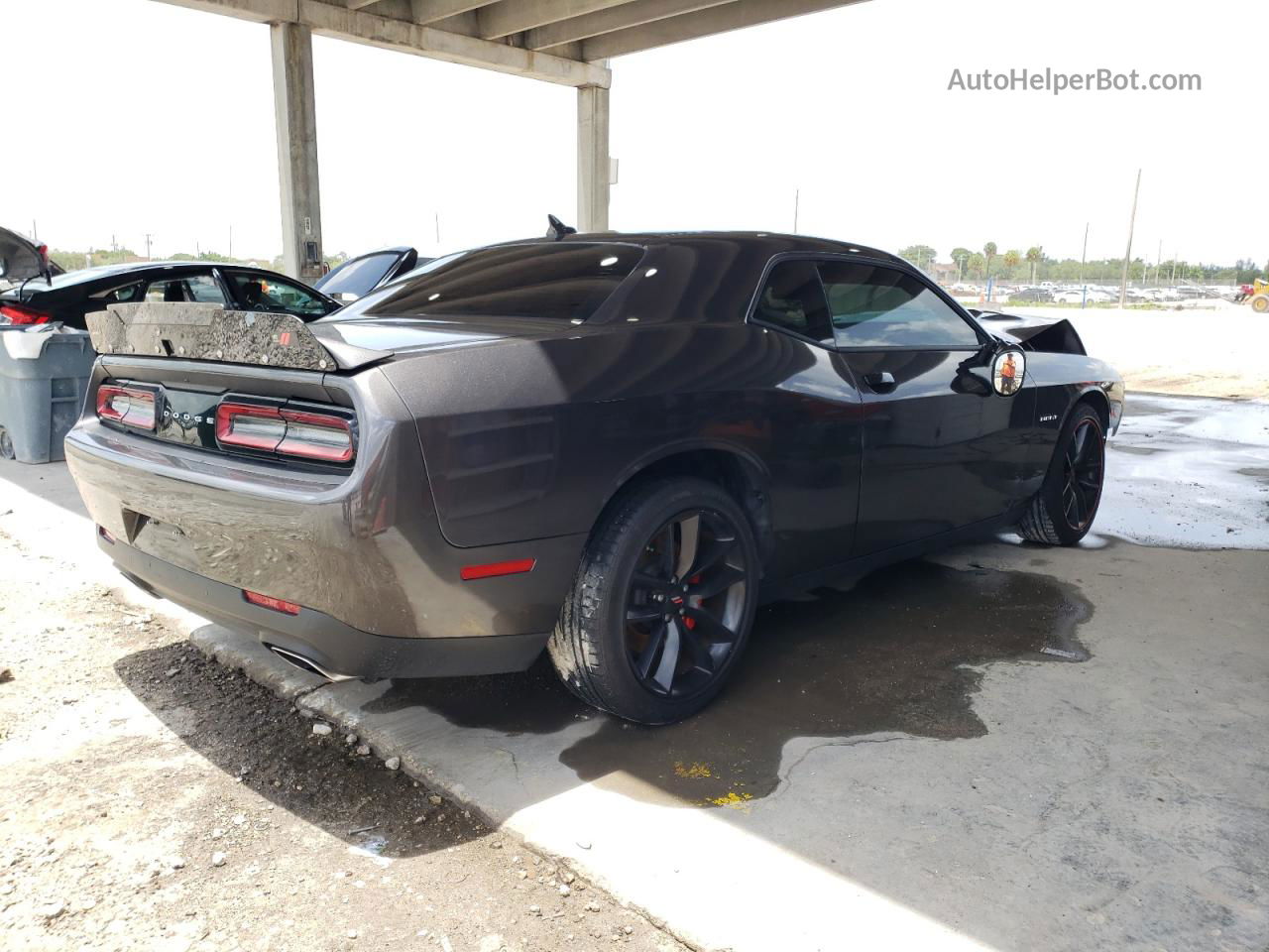 2022 Dodge Challenger R/t Gray vin: 2C3CDZBT7NH181358