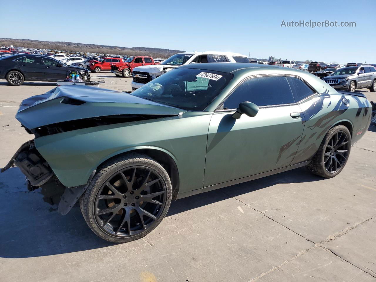 2016 Dodge Challenger R/t Green vin: 2C3CDZBT8GH177371