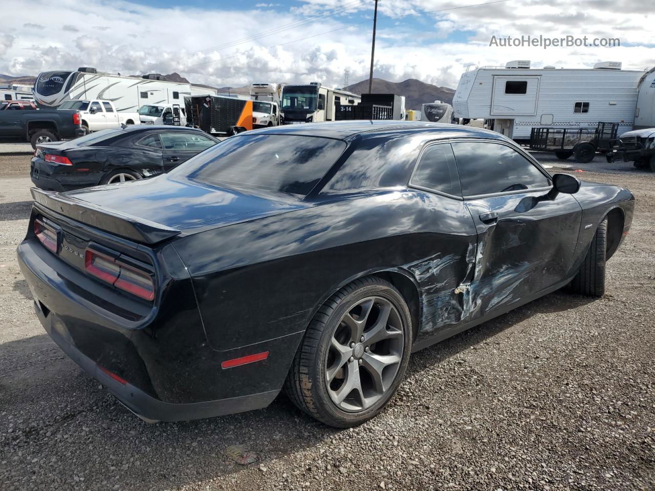 2016 Dodge Challenger R/t Black vin: 2C3CDZBT8GH210076