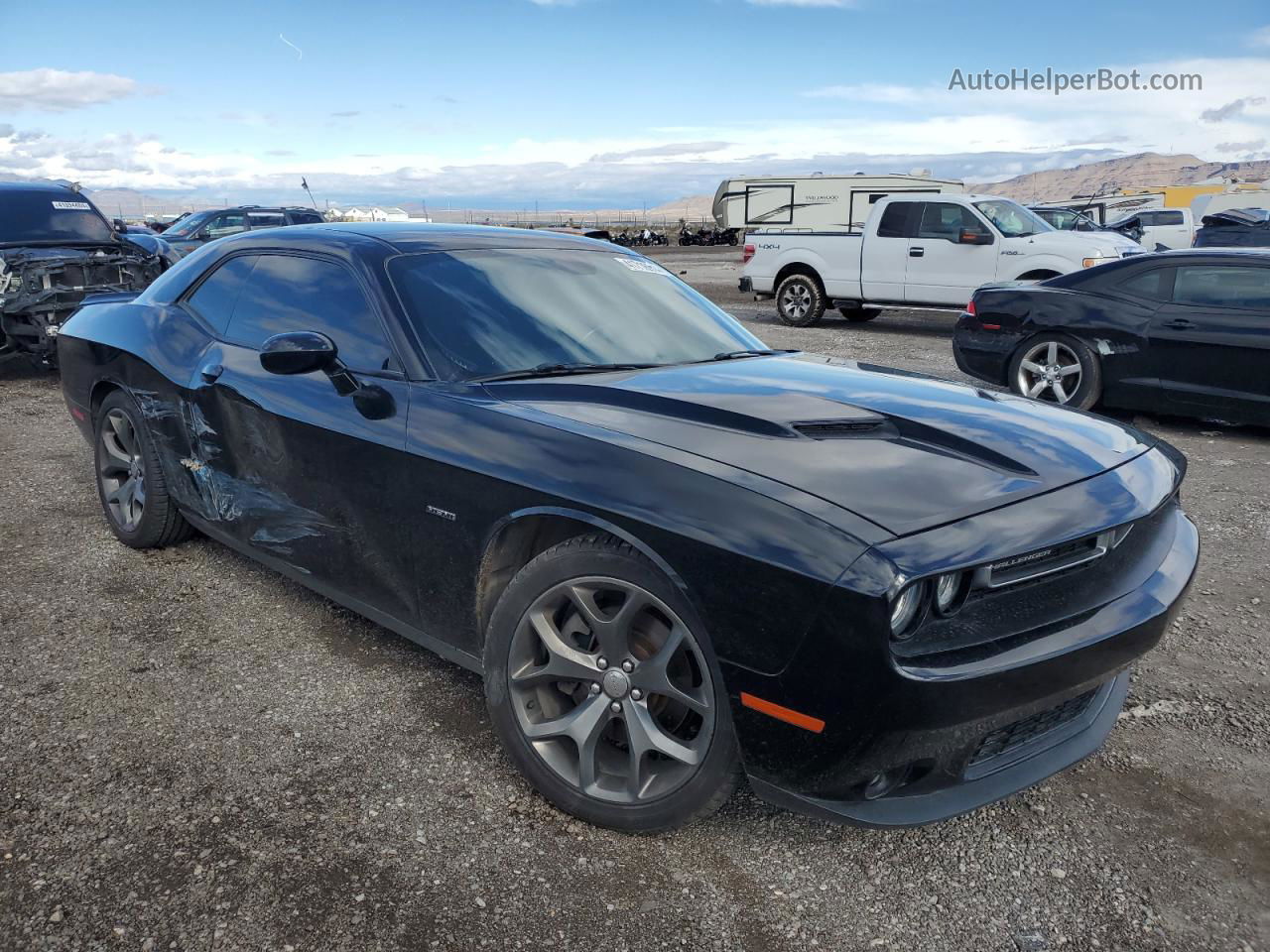 2016 Dodge Challenger R/t Black vin: 2C3CDZBT8GH210076