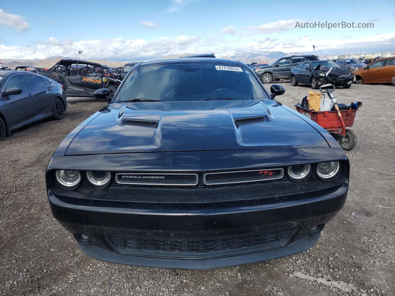 2016 Dodge Challenger R/t Black vin: 2C3CDZBT8GH210076