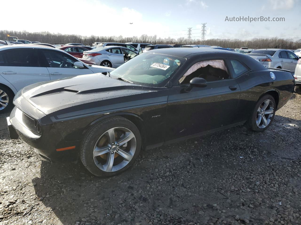 2017 Dodge Challenger R/t Black vin: 2C3CDZBT8HH594278