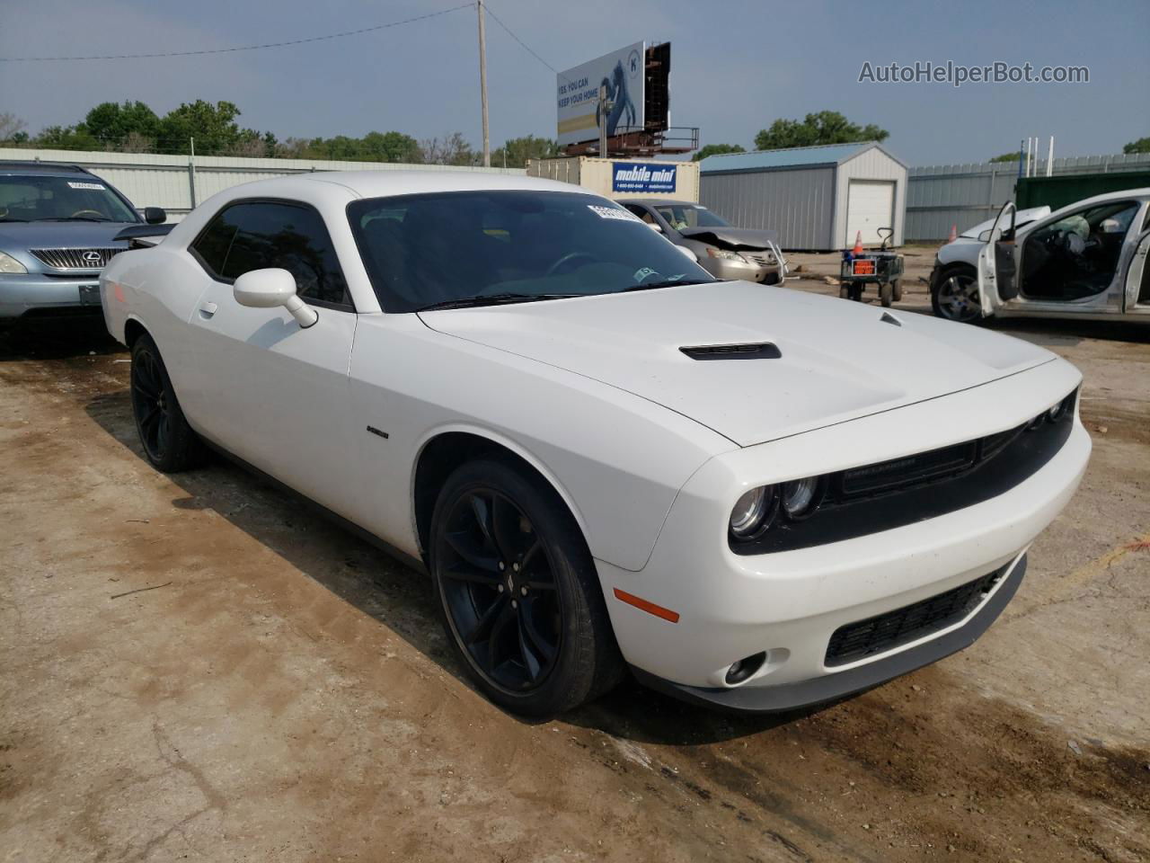 2017 Dodge Challenger R/t Белый vin: 2C3CDZBT8HH633886