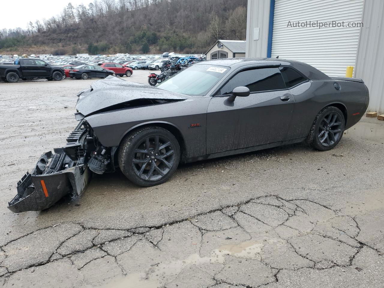 2022 Dodge Challenger R/t Серый vin: 2C3CDZBT8NH219146