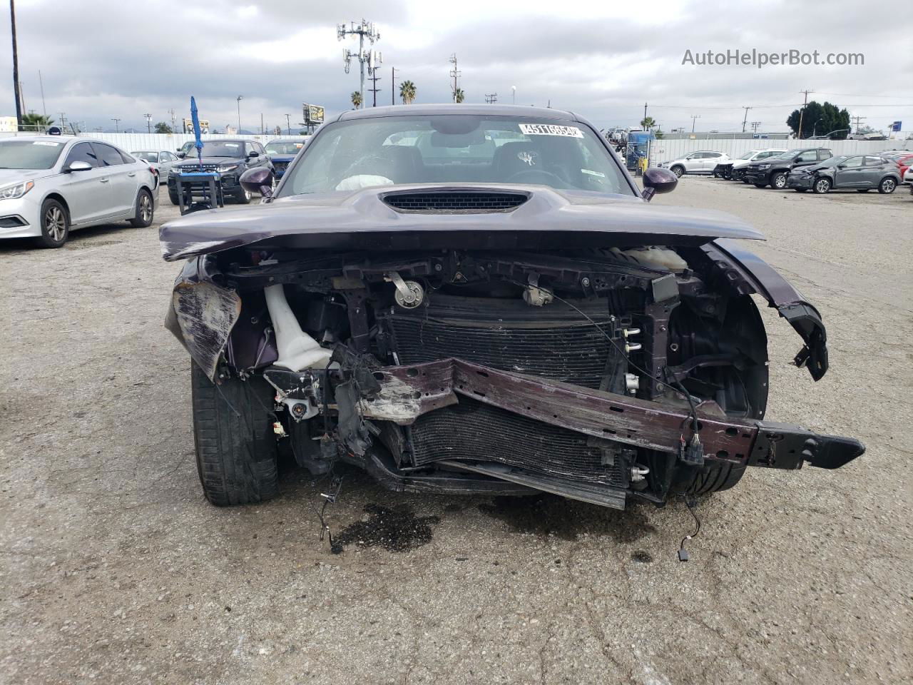 2022 Dodge Challenger R/t Purple vin: 2C3CDZBT8NH234049