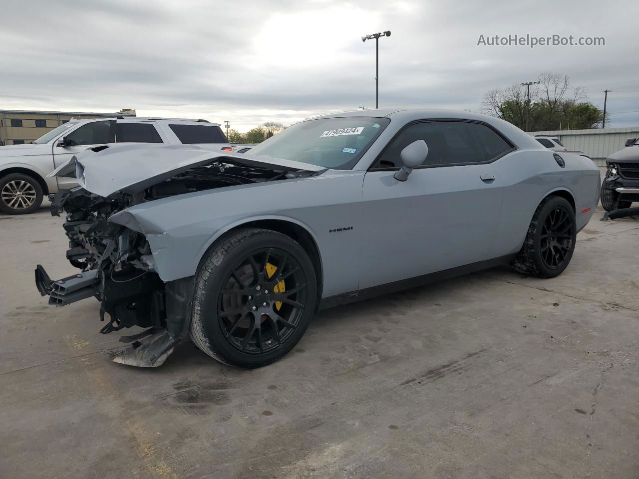 2022 Dodge Challenger R/t Gray vin: 2C3CDZBT8NH237887