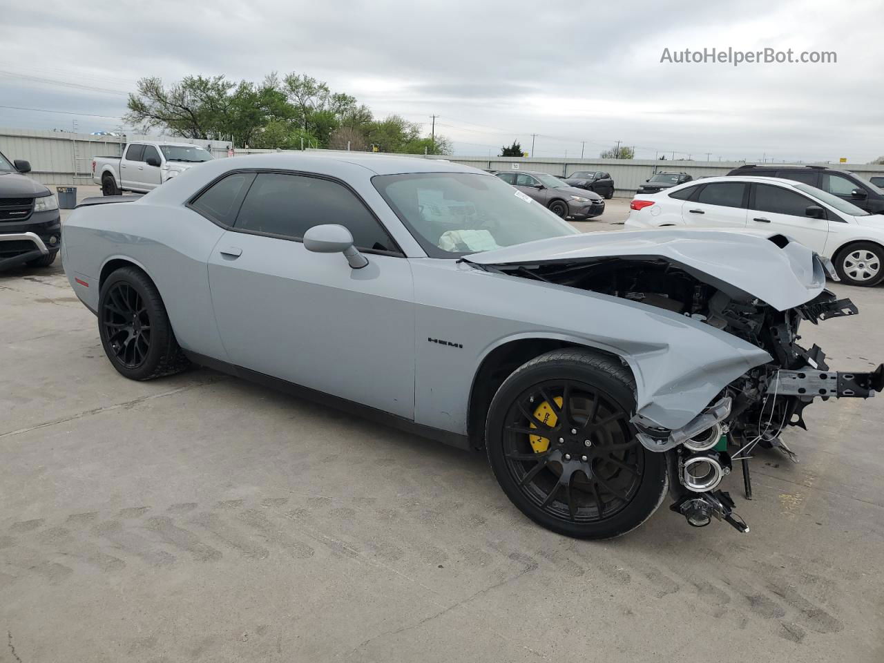 2022 Dodge Challenger R/t Gray vin: 2C3CDZBT8NH237887