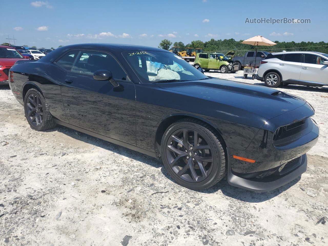 2022 Dodge Challenger R/t Black vin: 2C3CDZBT8NH254544