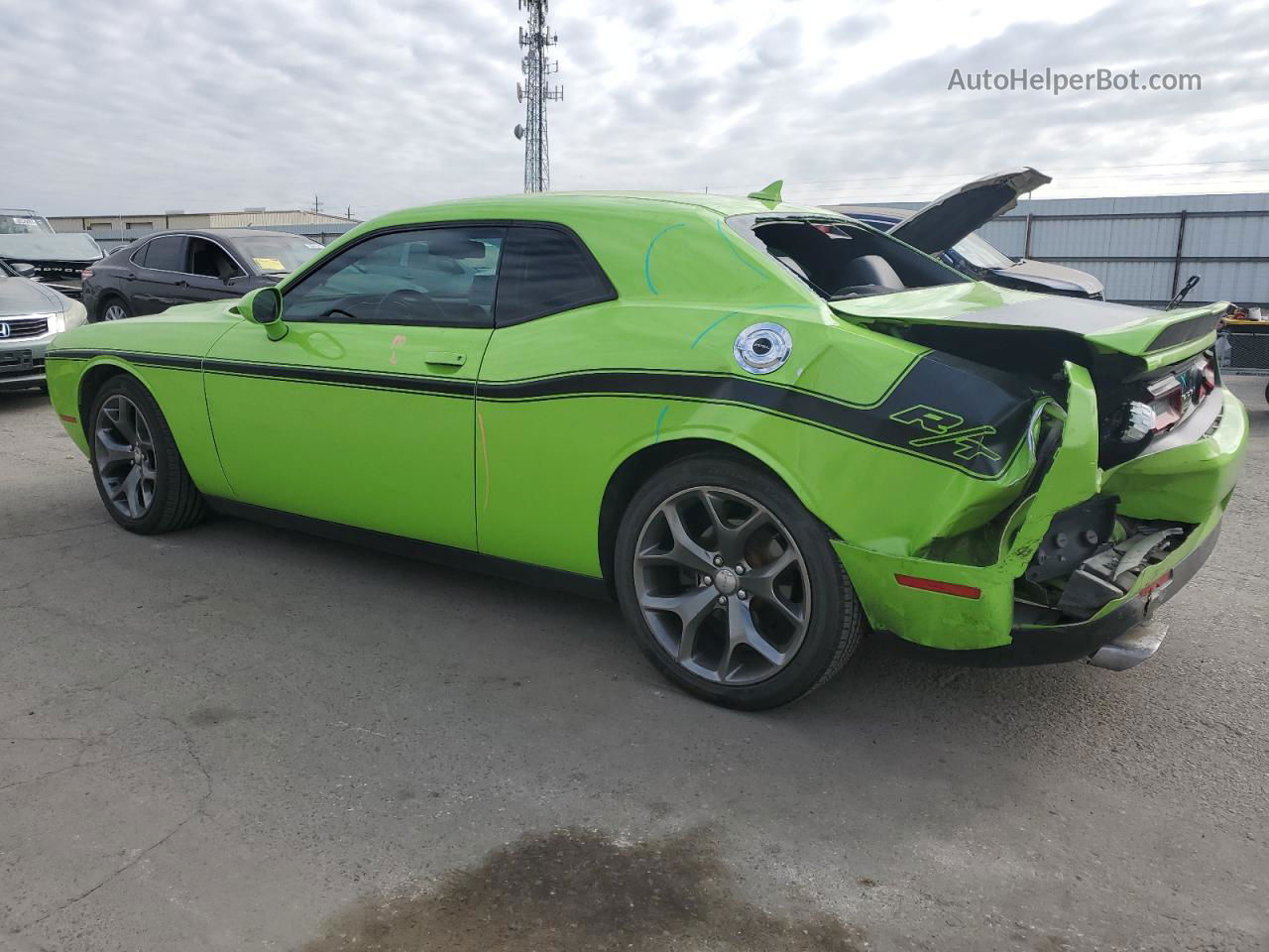 2015 Dodge Challenger Sxt Plus Зеленый vin: 2C3CDZBT9FH747635