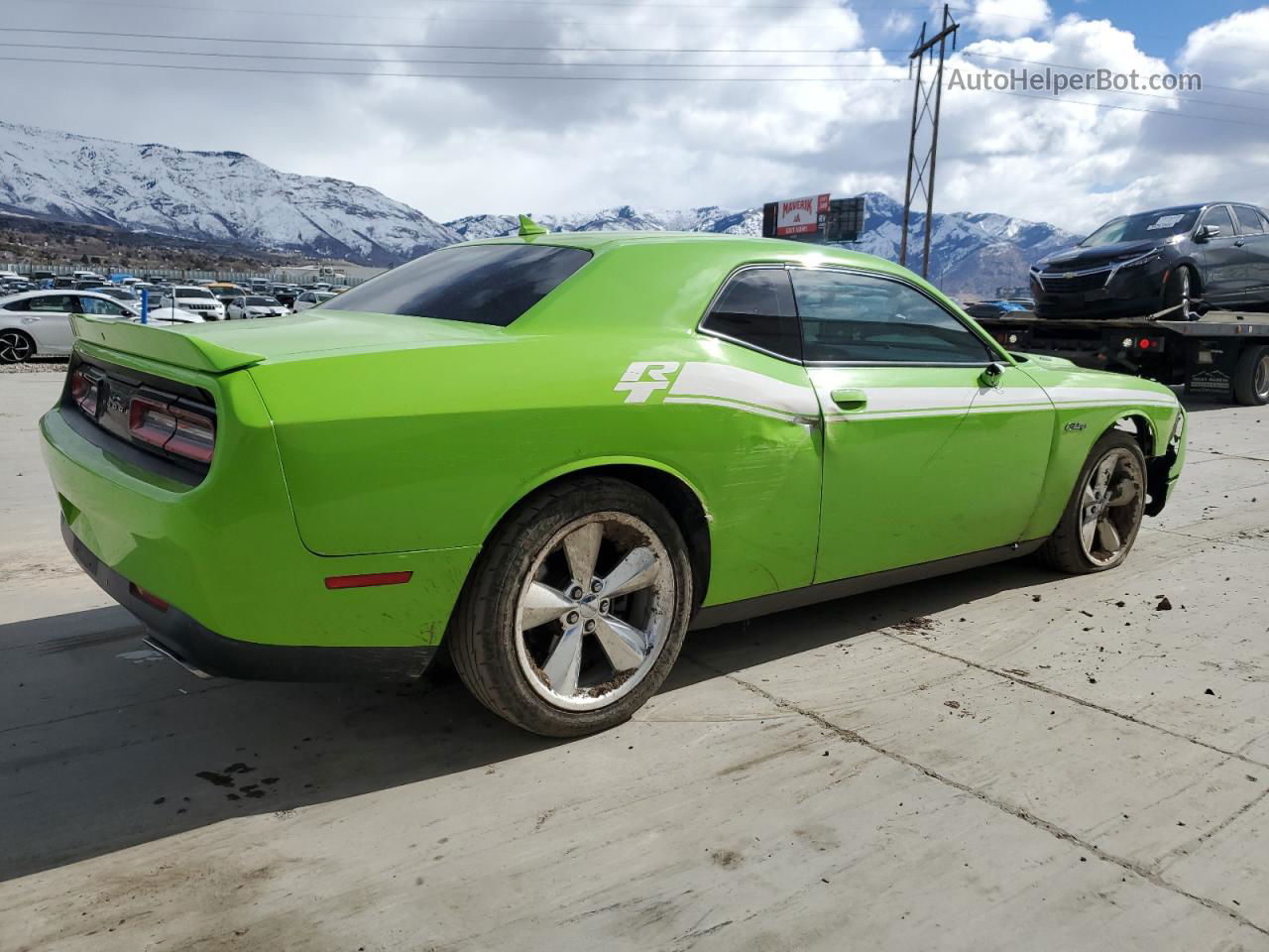 2015 Dodge Challenger Sxt Plus Зеленый vin: 2C3CDZBT9FH764712