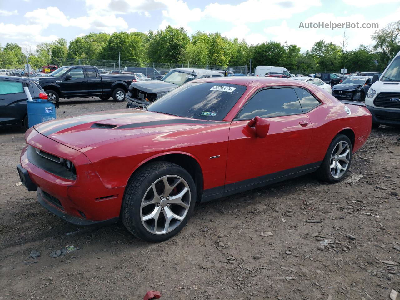 2016 Dodge Challenger R/t Red vin: 2C3CDZBT9GH218428