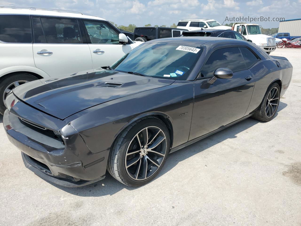 2017 Dodge Challenger R/t Gray vin: 2C3CDZBT9HH522506