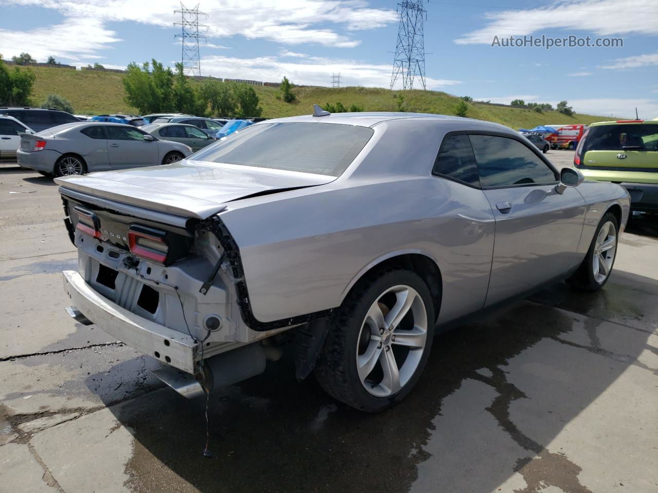 2017 Dodge Challenger R/t Gray vin: 2C3CDZBT9HH655931