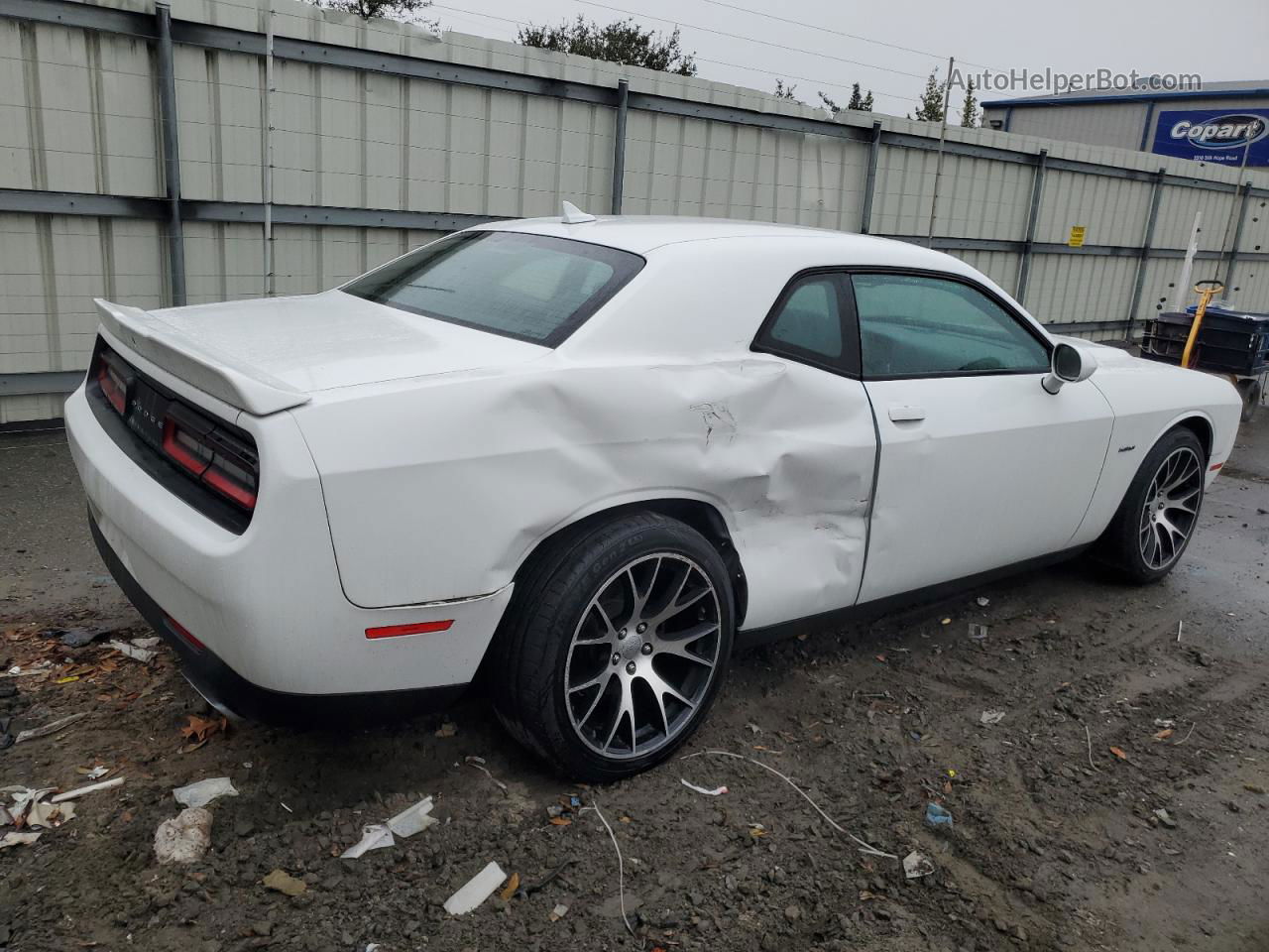 2018 Dodge Challenger R/t White vin: 2C3CDZBT9JH199886