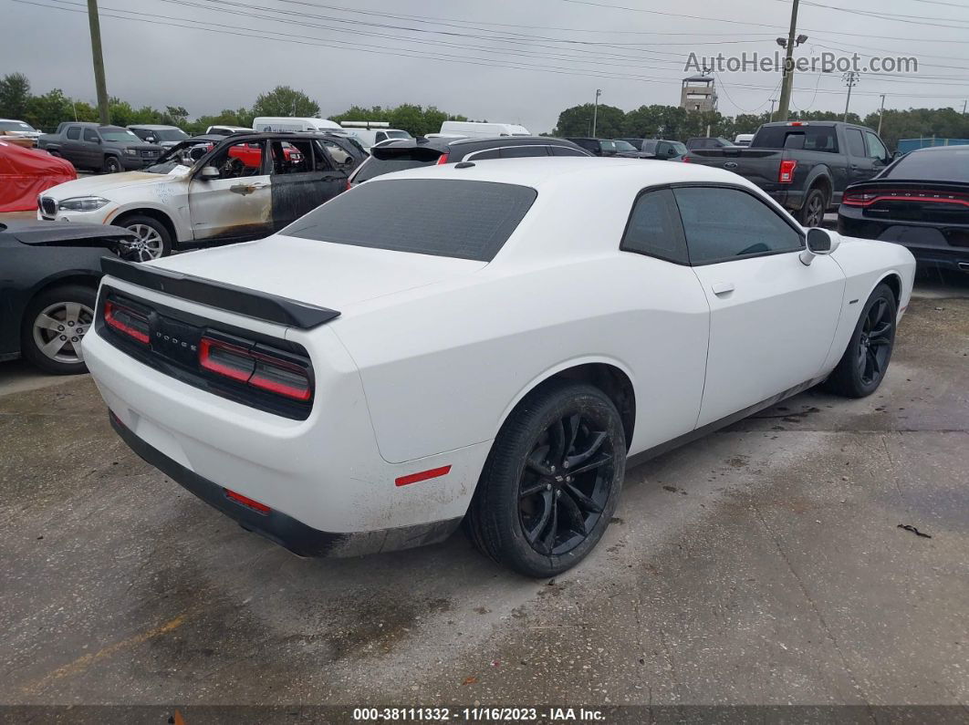 2018 Dodge Challenger R/t White vin: 2C3CDZBT9JH219635