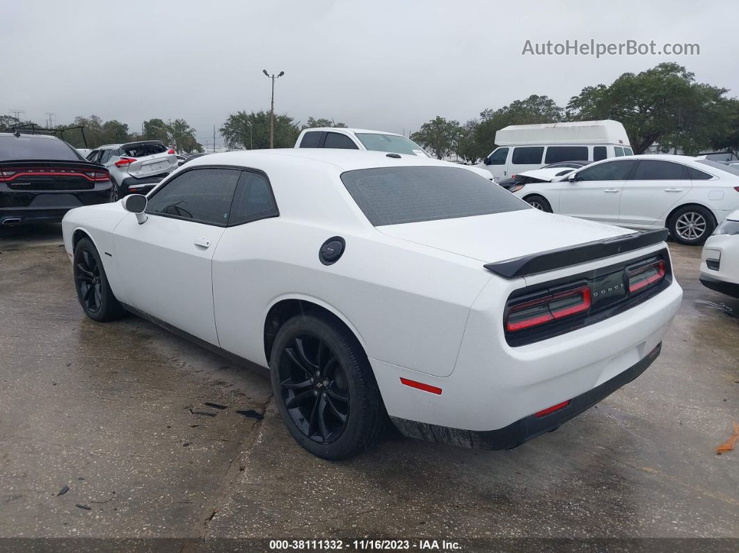 2018 Dodge Challenger R/t White vin: 2C3CDZBT9JH219635