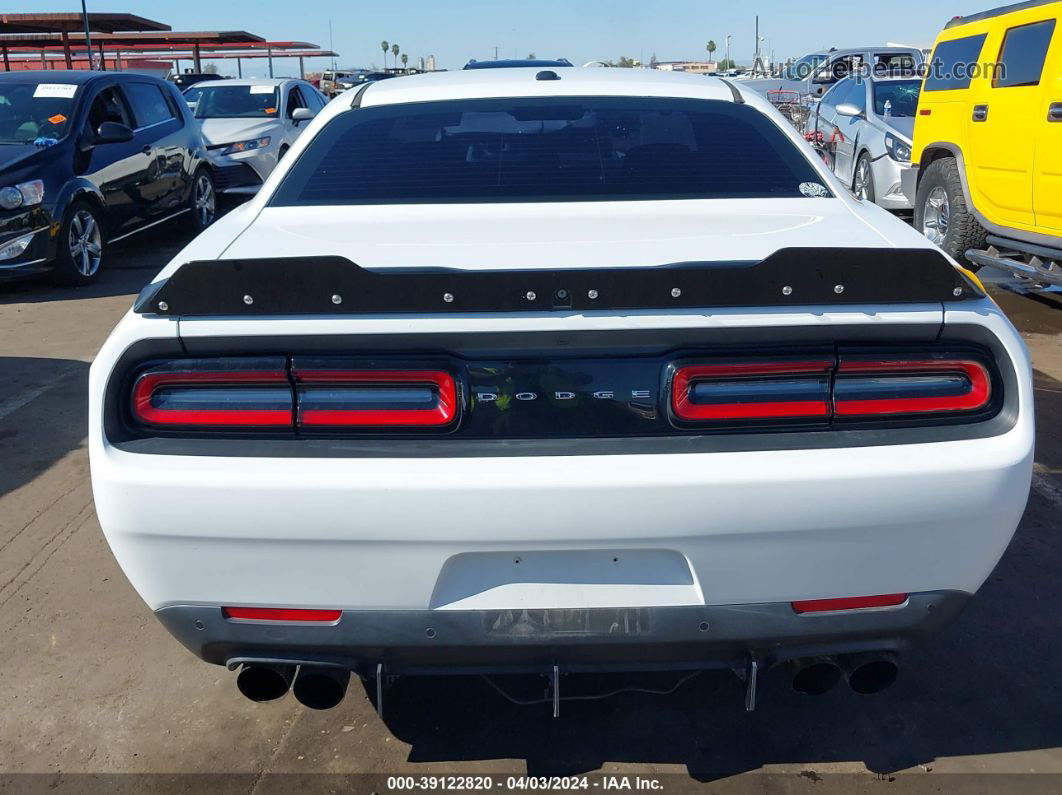 2018 Dodge Challenger T/a White vin: 2C3CDZBT9JH228044