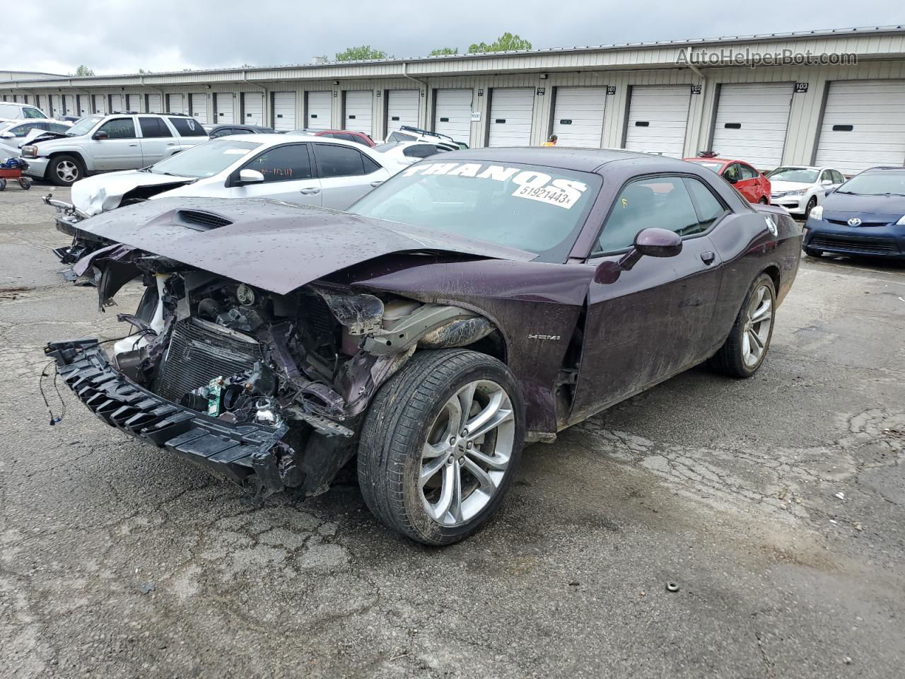 2022 Dodge Challenger R/t Purple vin: 2C3CDZBT9NH181944