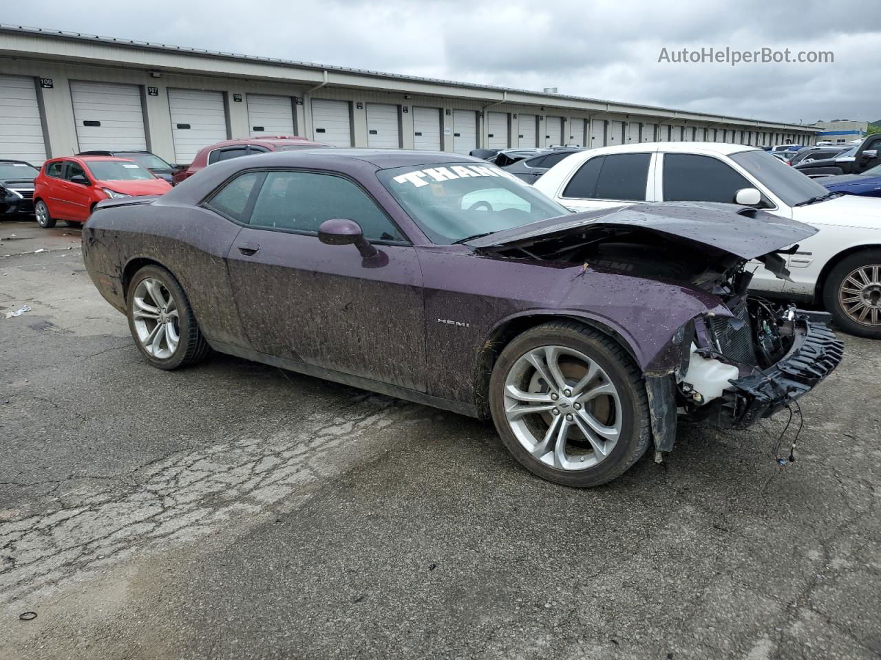 2022 Dodge Challenger R/t Purple vin: 2C3CDZBT9NH181944