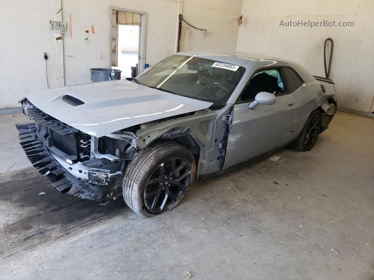 2022 Dodge Challenger R/t Gray vin: 2C3CDZBT9NH195942