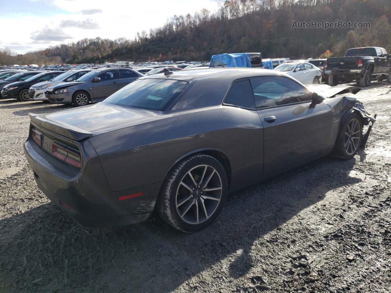 2022 Dodge Challenger R/t Gray vin: 2C3CDZBT9NH230561