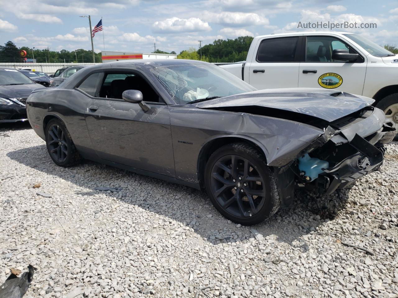 2022 Dodge Challenger R/t Угольный vin: 2C3CDZBT9NH251913