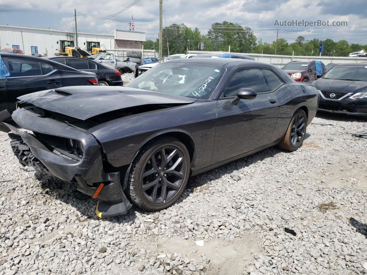 2022 Dodge Challenger R/t Угольный vin: 2C3CDZBT9NH251913