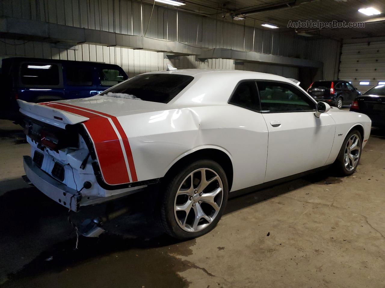 2016 Dodge Challenger R/t White vin: 2C3CDZBTXGH120217