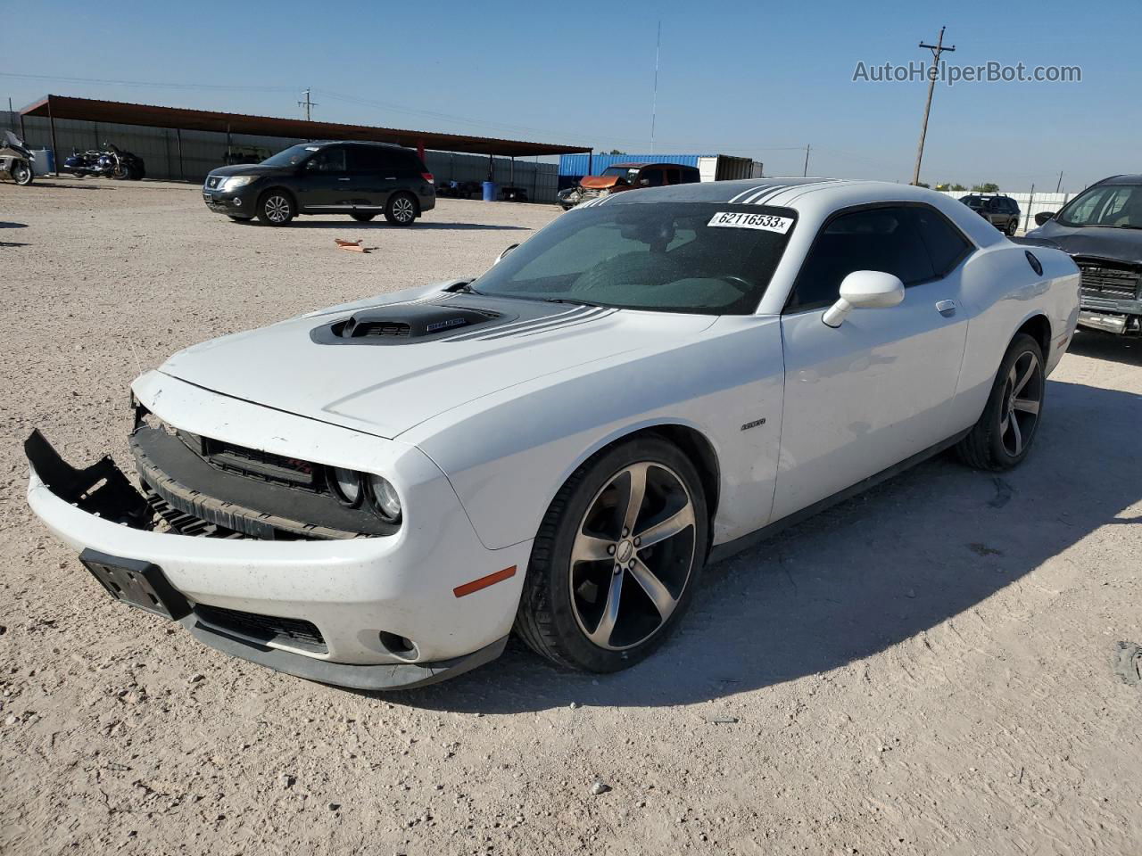 2016 Dodge Challenger R/t Белый vin: 2C3CDZBTXGH315721