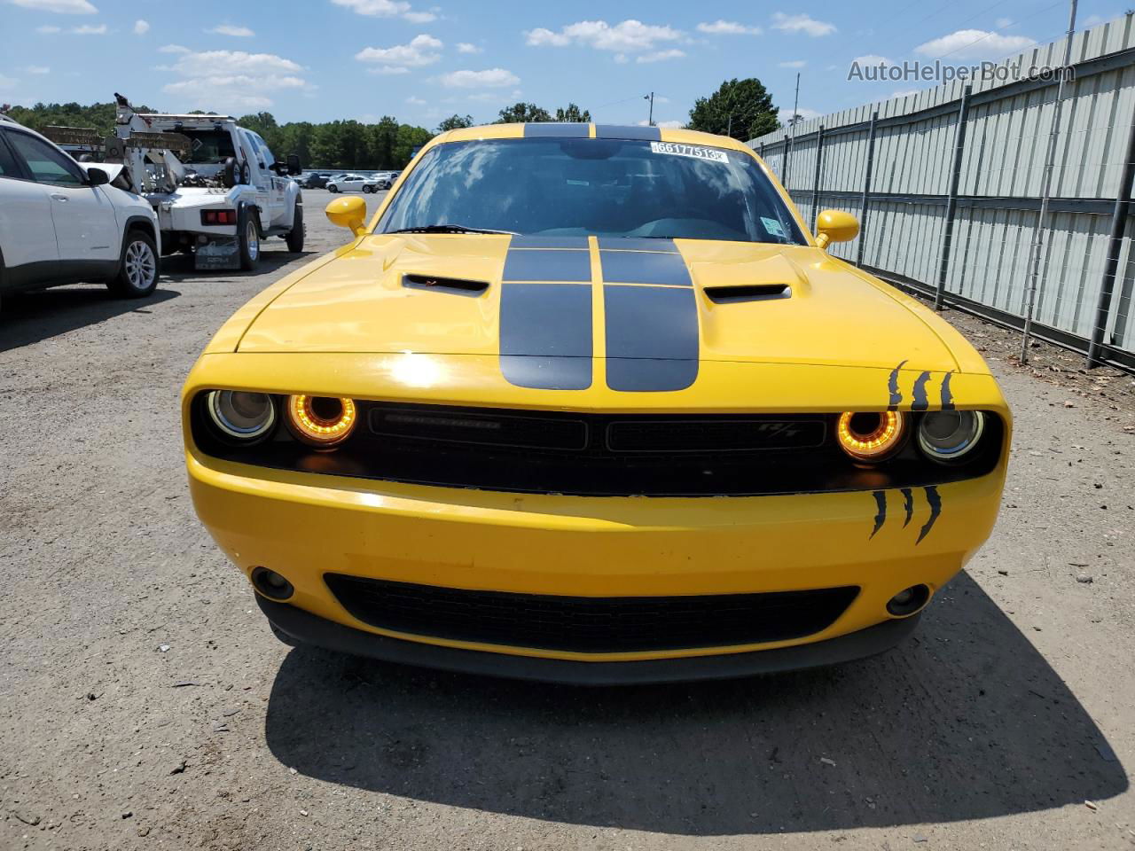 2017 Dodge Challenger R/t Yellow vin: 2C3CDZBTXHH611629