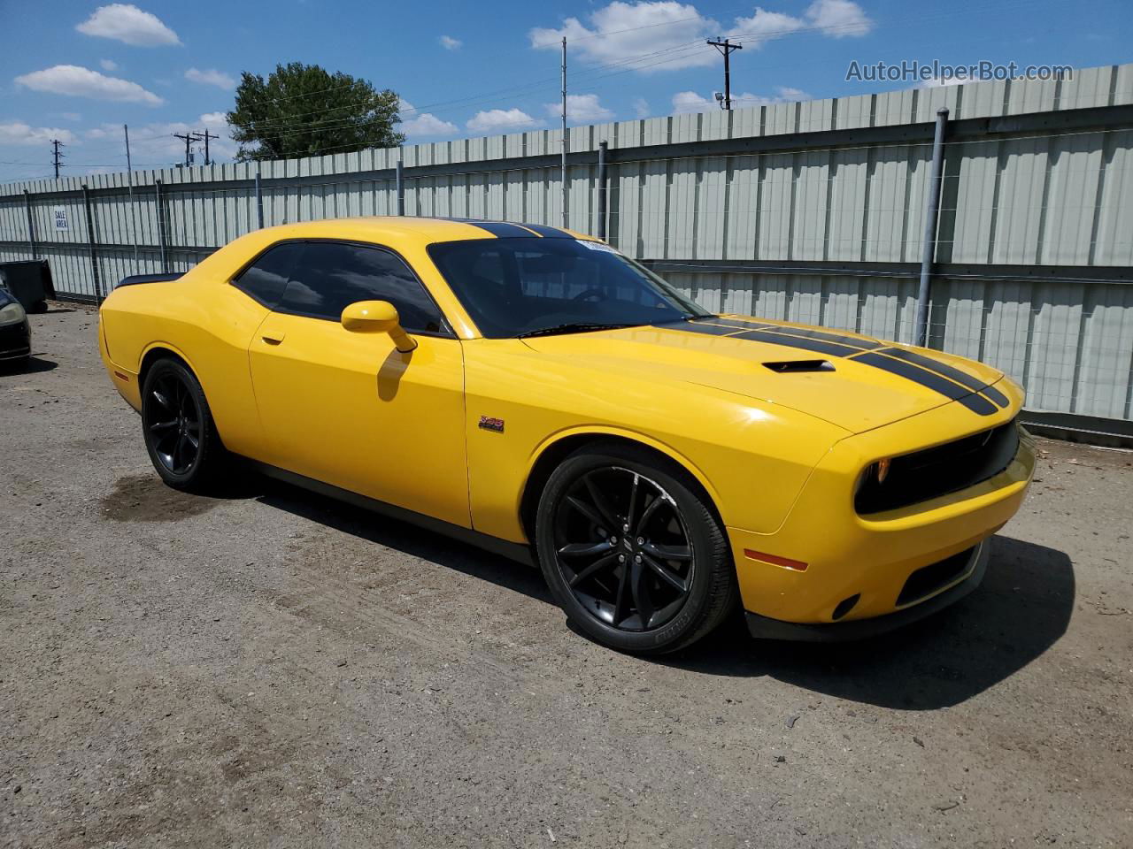 2017 Dodge Challenger R/t Yellow vin: 2C3CDZBTXHH611629