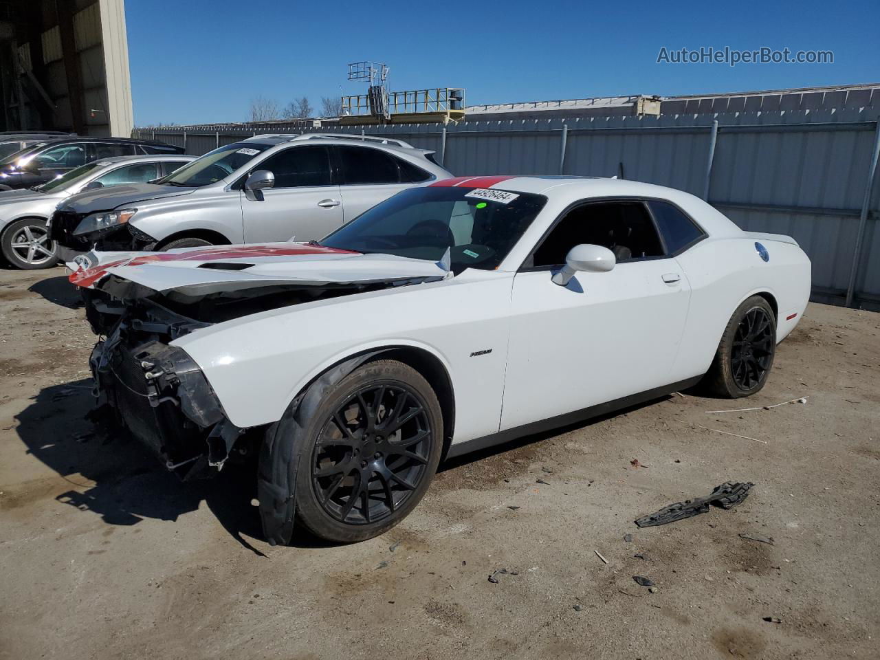 2017 Dodge Challenger R/t White vin: 2C3CDZBTXHH629516